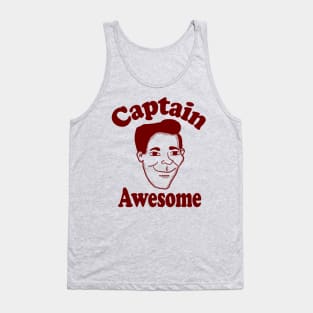 Captain Awesome (red) Tank Top